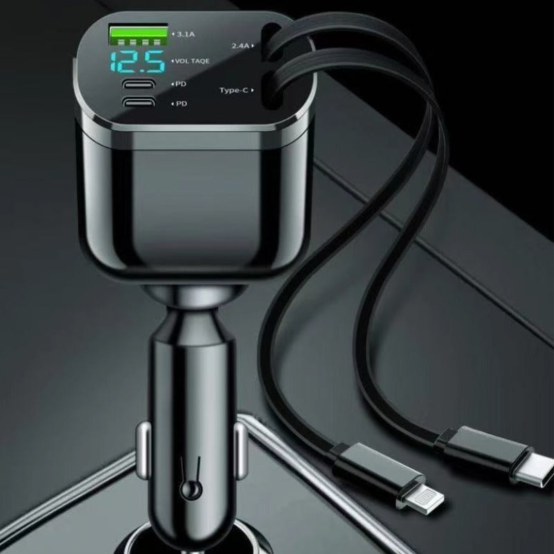 High-Power Retractable Car Charger-Let us help you explore your 4x4 with us Noxfun