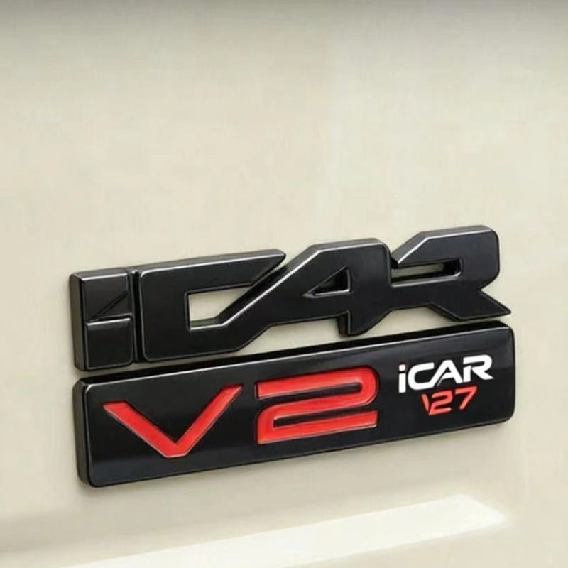Car Logo Letter Stickers Fit for Chery iCAR V27-Let us help you explore your 4x4 with us Noxfun