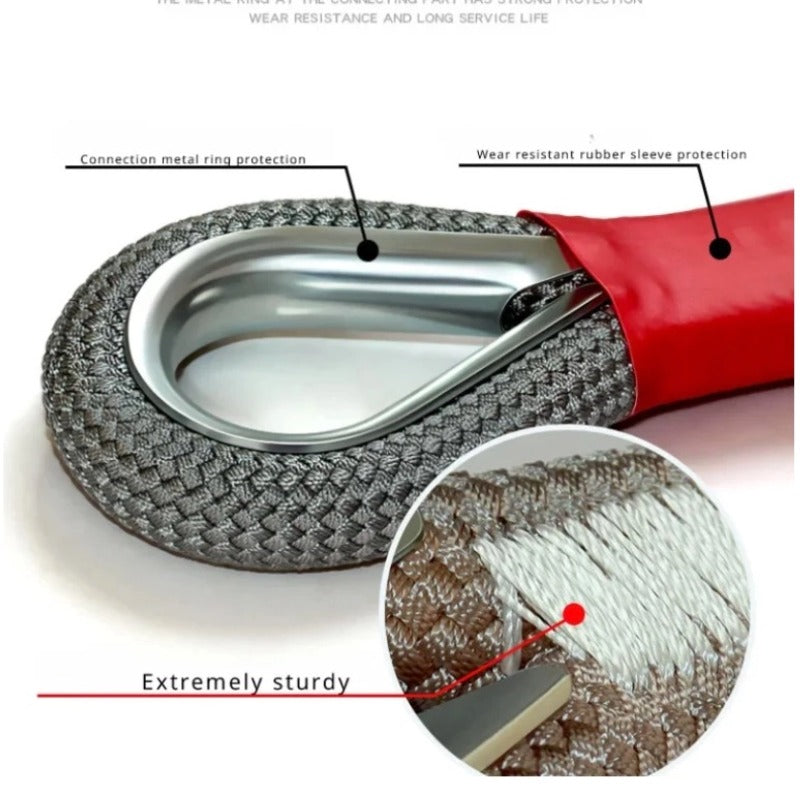 Heavy Duty Emergency Car Recovery Tow Strap Off Road Rescue Pull Rope-Let us help you explore your 4x4 with us Noxfun