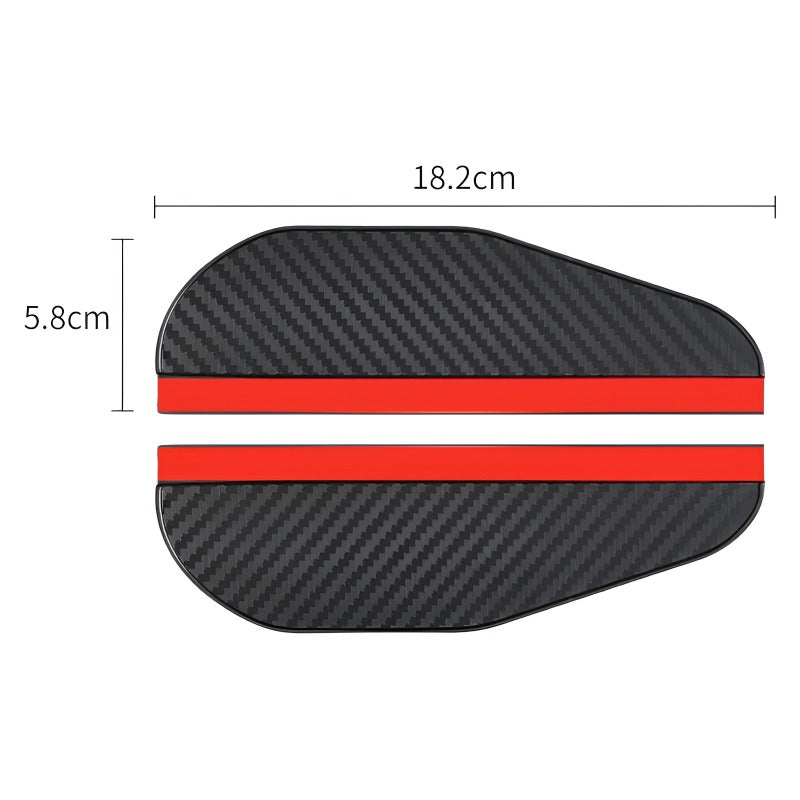 Rearview Mirror Rain Eyebrow Trim-Let us help you explore your 4x4 with us Noxfun