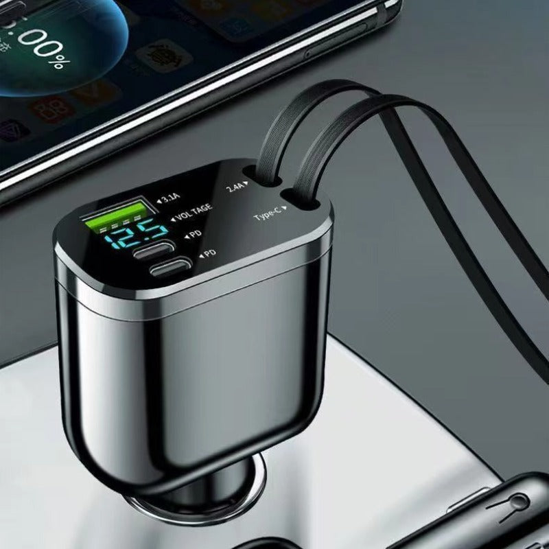 High-Power Retractable Car Charger-Let us help you explore your 4x4 with us Noxfun