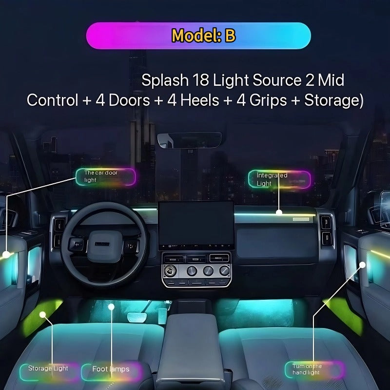 Car Interior Ambient Lighting Conversion for Chery iCAR V23-Let us help you explore your 4x4 with us Noxfun