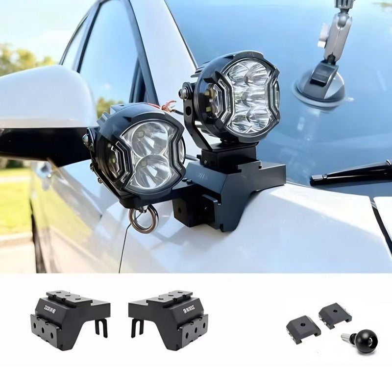 Aluminum A-Pillar Extended Spotlight Mount-Let us help you explore your 4x4 with us Noxfun