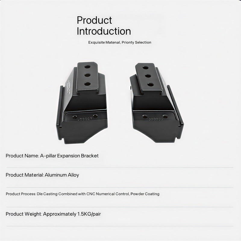JETOUR G700 A-pillar Extended Spotlight Bracket-Let us help you explore your 4x4 with us Noxfun