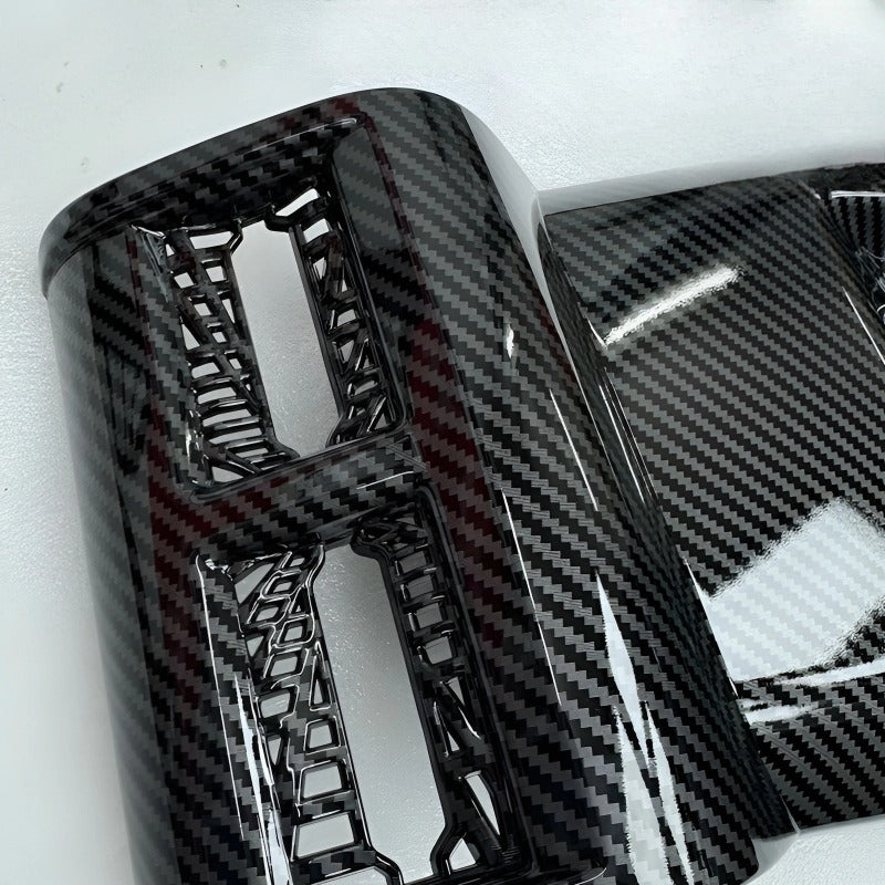 Carbon fiber anti-kick panel for rear air conditioning for Chery JAECOO J6 （iCAR 03）-Let us help you explore your 4x4 with us Noxfun