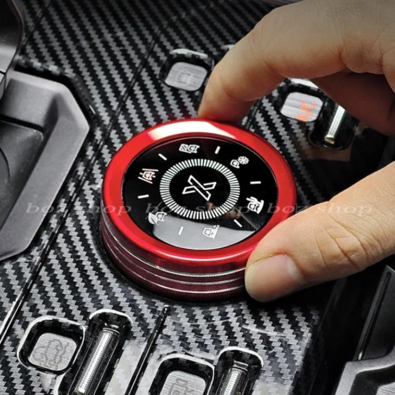 Decorative trim ring for the central control knob in the vehicle, suitable for the Jetour T2 & Jetour T2 PHEV-Let us help you explore your 4x4 with us Noxfun