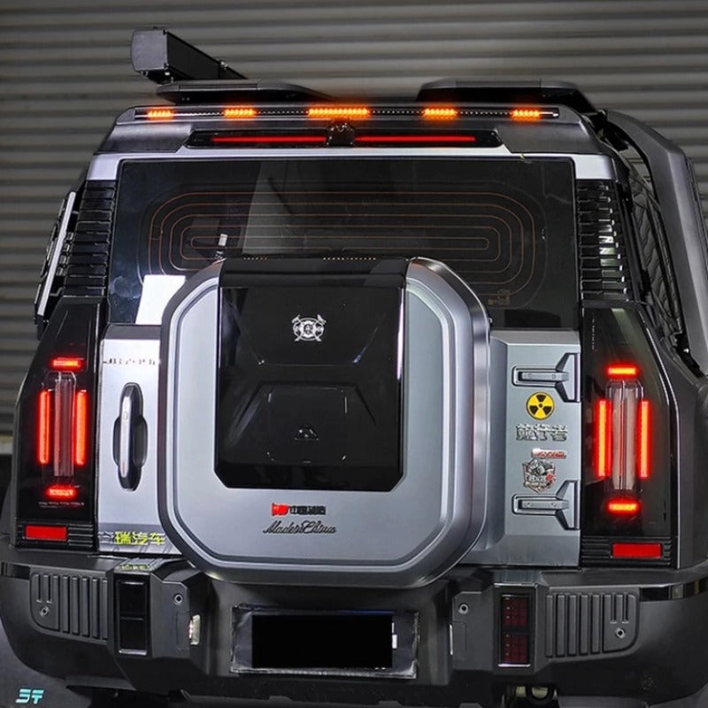 Chery Jetour T2 Car Tail Wing With Flowing Lights  Turn Signal Through-Let us help you explore your 4x4 with us Noxfun