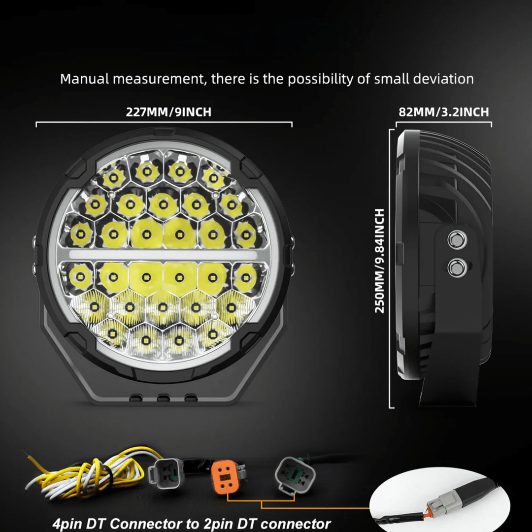 9 LED noxfun BLAZE SPOT LIGHT DRIVING LIGHTS (PAIR)-Let us help you explore your 4x4 with us Noxfun