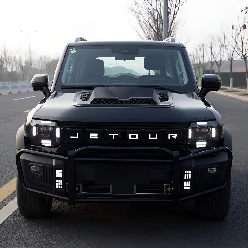 The hood trim fits for Chery  Jetour T2-Let us help you explore your 4x4 with us Noxfun