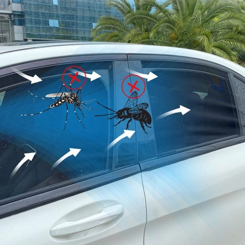 Stretchy Car Door Window Mesh Sun Shade UV Protection Mosquito Bug Screen Cover-Let us help you explore your 4x4 with us Noxfun