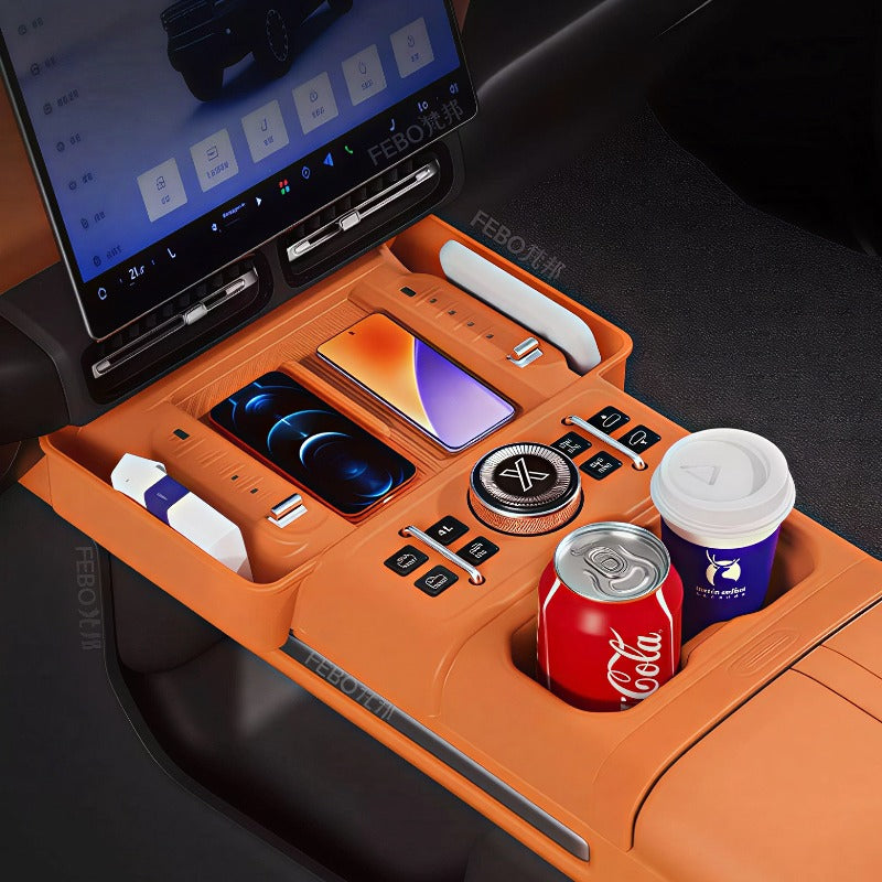 Jetour G700 Charging Silicone Pad Storage Case with Lower Storage Compartment-Let us help you explore your 4x4 with us Noxfun