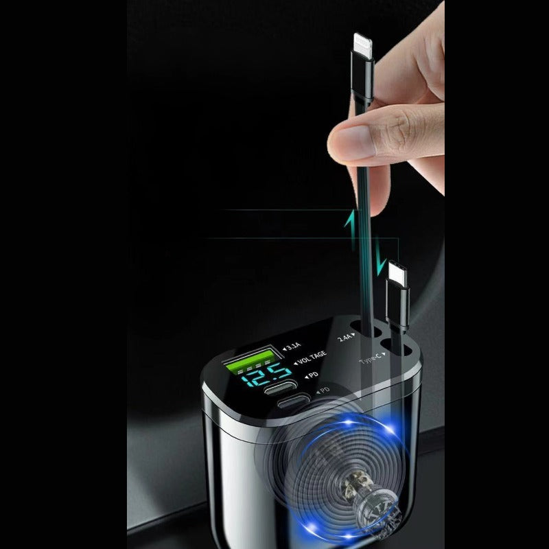 High-Power Retractable Car Charger-Let us help you explore your 4x4 with us Noxfun