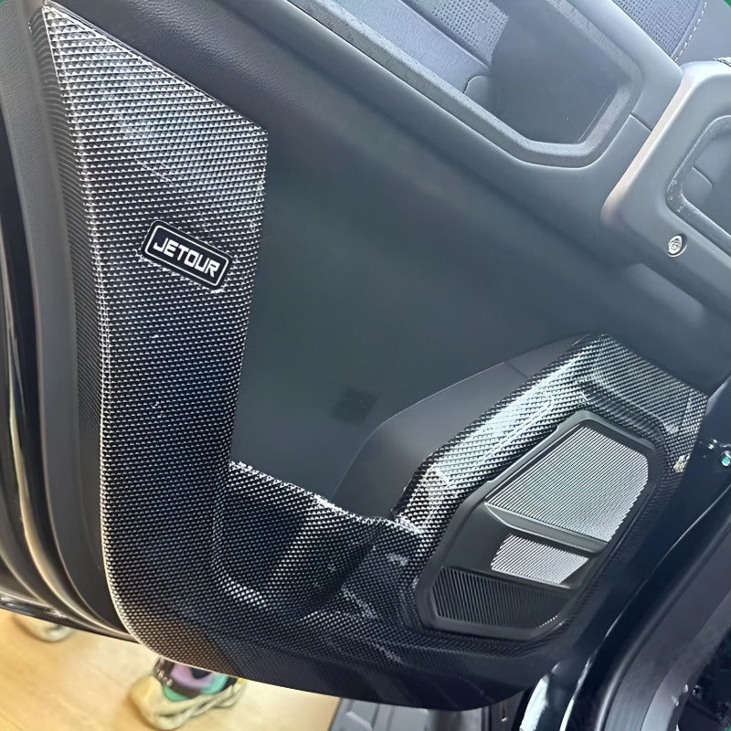 Carbon Fiber Door Kick Panels for Jetour T2 & Jetour T2 PHEV-Let us help you explore your 4x4 with us Noxfun