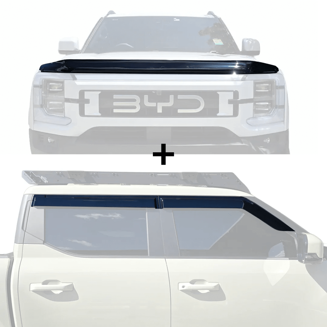 BYD SHARK 6 WEATHERSHIELD & BONNET PROTECTOR PACKAGE-Let us help you explore your 4x4 with us Noxfun