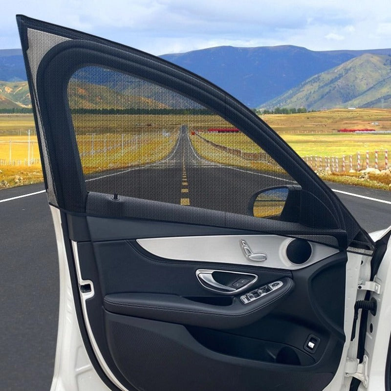 Stretchy Car Door Window Mesh Sun Shade UV Protection Mosquito Bug Screen Cover-Let us help you explore your 4x4 with us Noxfun