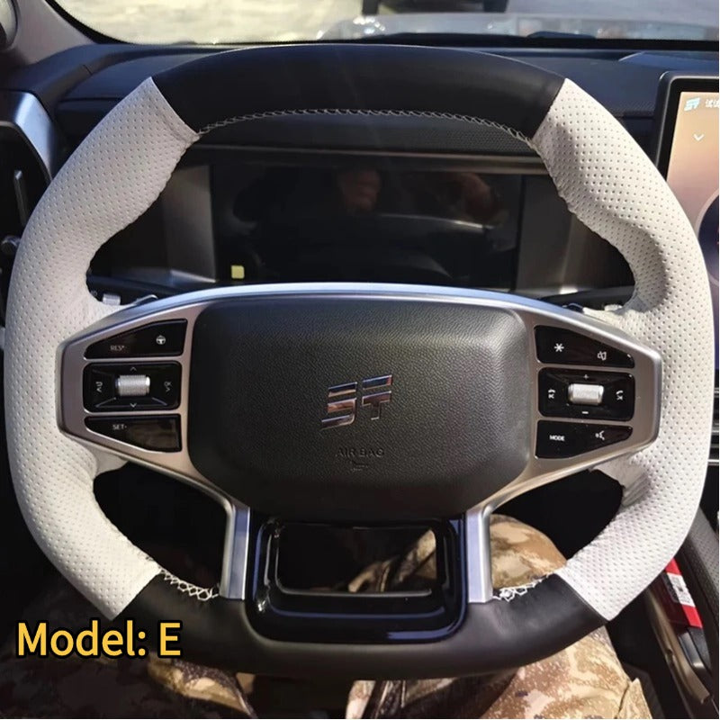 Genuine Leather Handmade Steering Wheel Cover for Chery Jetour T2 & Jetour T2 PHEV-Let us help you explore your 4x4 with us Noxfun
