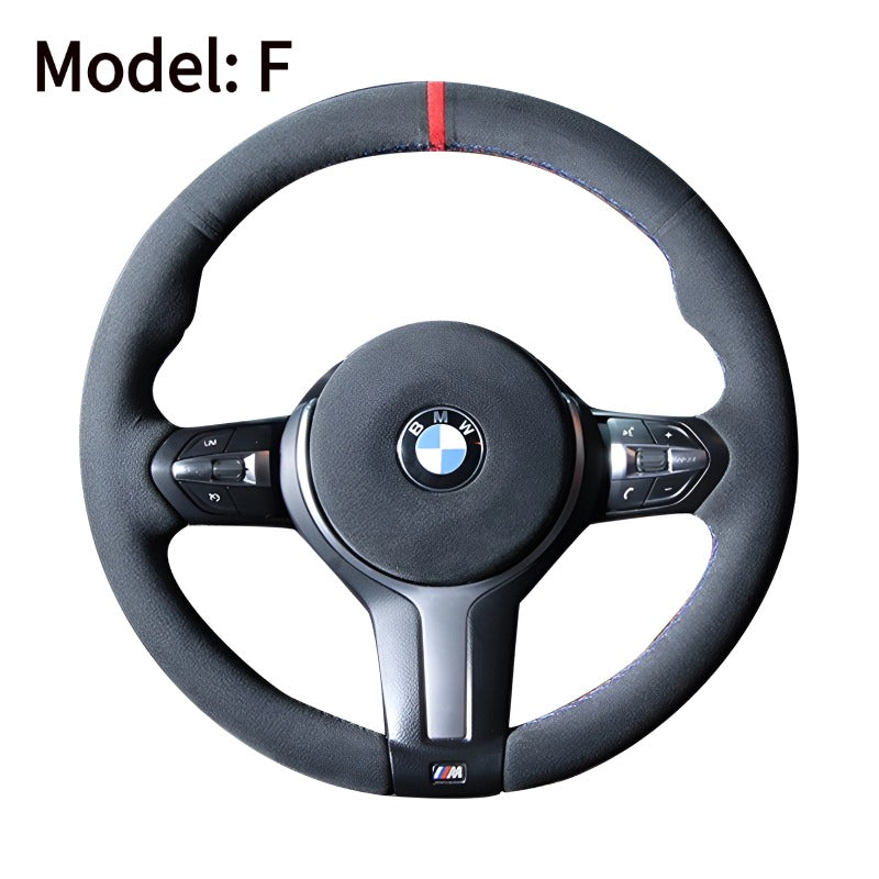 Hand-stitched tumbled leather steering wheel cover-Let us help you explore your 4x4 with us Noxfun