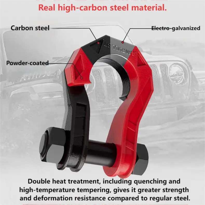 GWM TANK 300 400 Split Off-Road Tow Hook with Shackle Detail