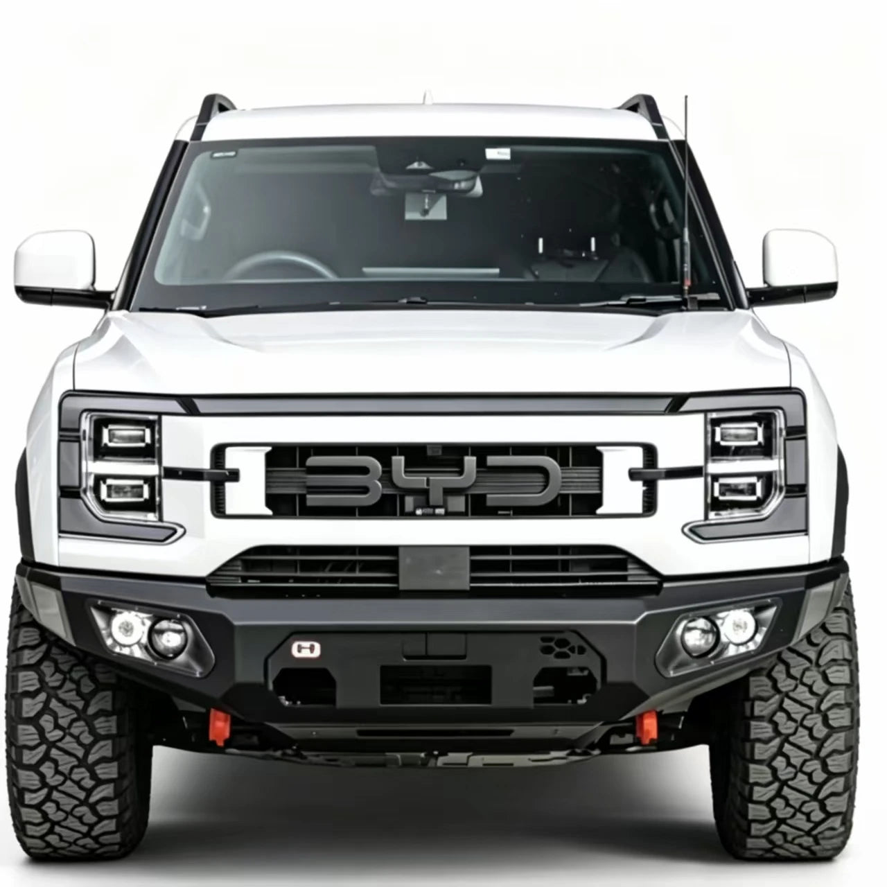 BYD Shark 6 Bull Bar | Steel Front Bumper with LED Lights & Winch Mount-Let us help you explore your 4x4 with us Noxfun