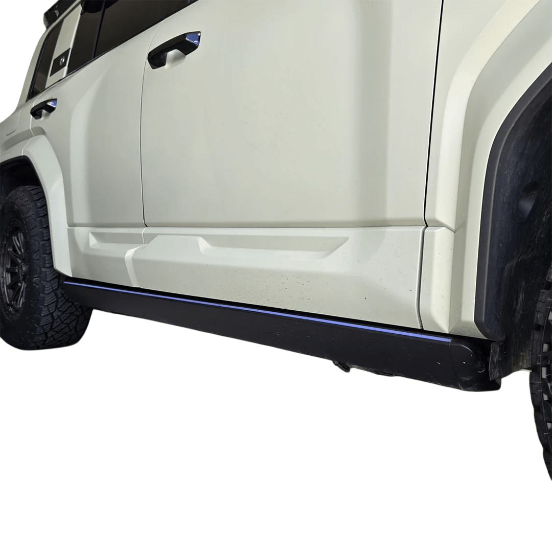 noxfun ELECTRIC SMARTSTEPS SIDE STEPS WITH RGB STEP LIGHTING DENZA B5 2026+-Let us help you explore your 4x4 with us Noxfun