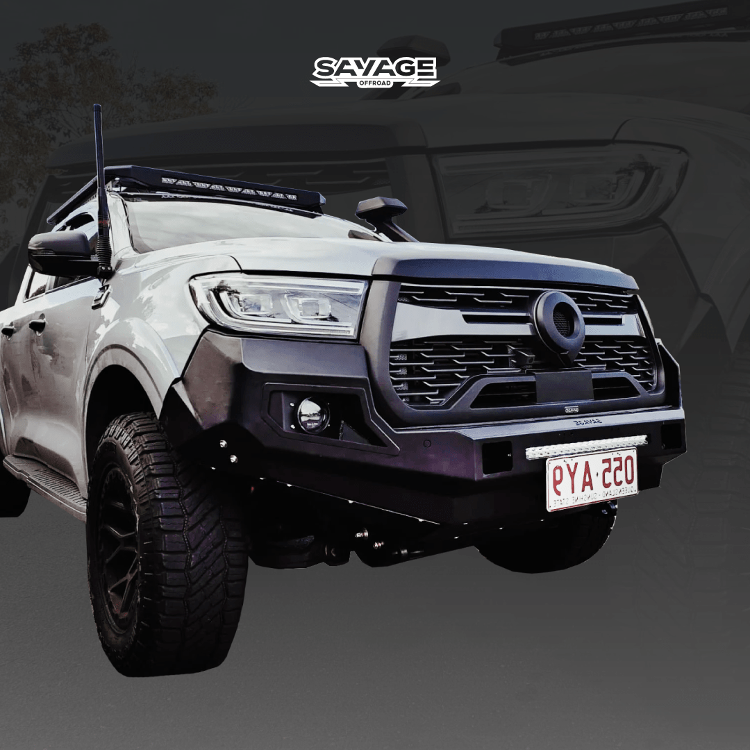 GWM CANNON THE BEAST HOOPLESS BULL BAR 2020-2024 V2-Let us help you explore your 4x4 with us Noxfun