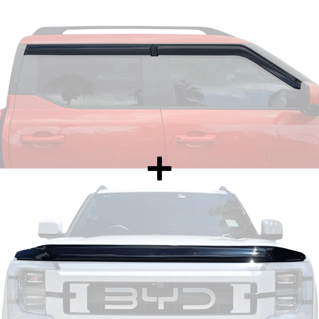 BYD SHARK 6 PREMIUM WEATHERSHIELD & BONNET PROTECTOR PACKAGE-Let us help you explore your 4x4 with us Noxfun