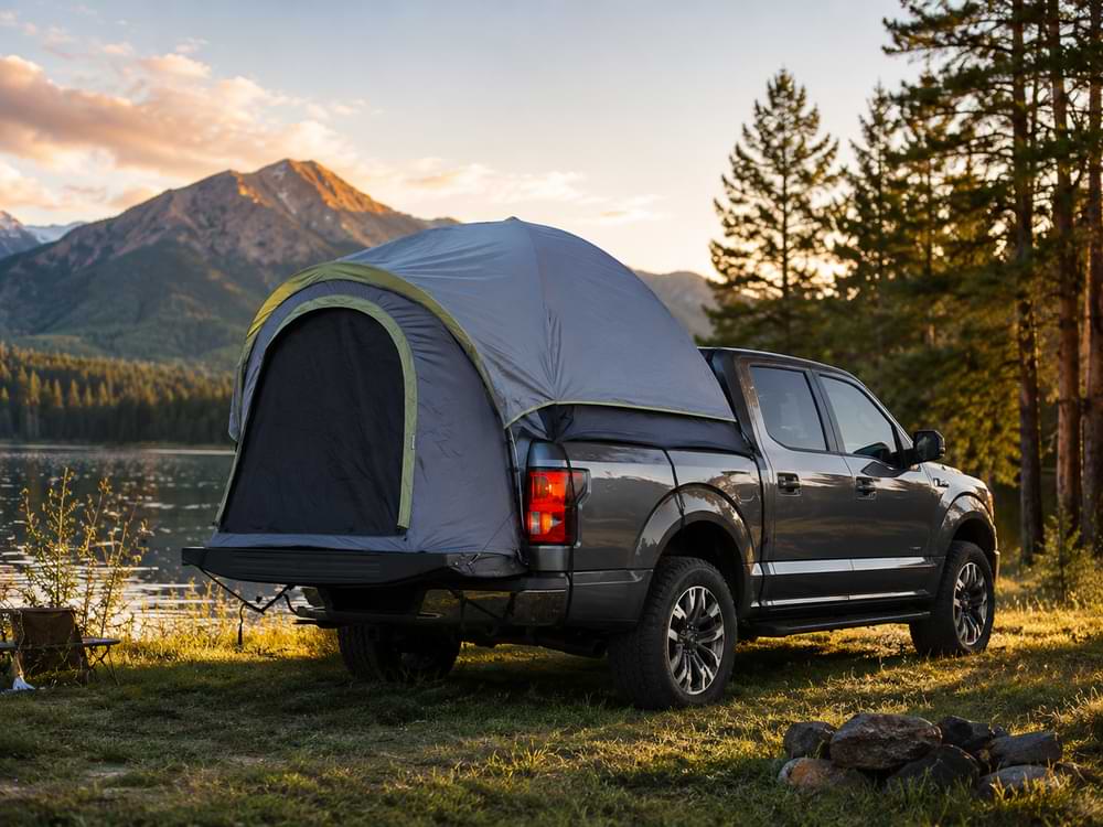 BYD Shark 6 Rear Tub Camping Tent Double Layer Outdoor Car Roof Shelter-Let us help you explore your 4x4 with us Noxfun