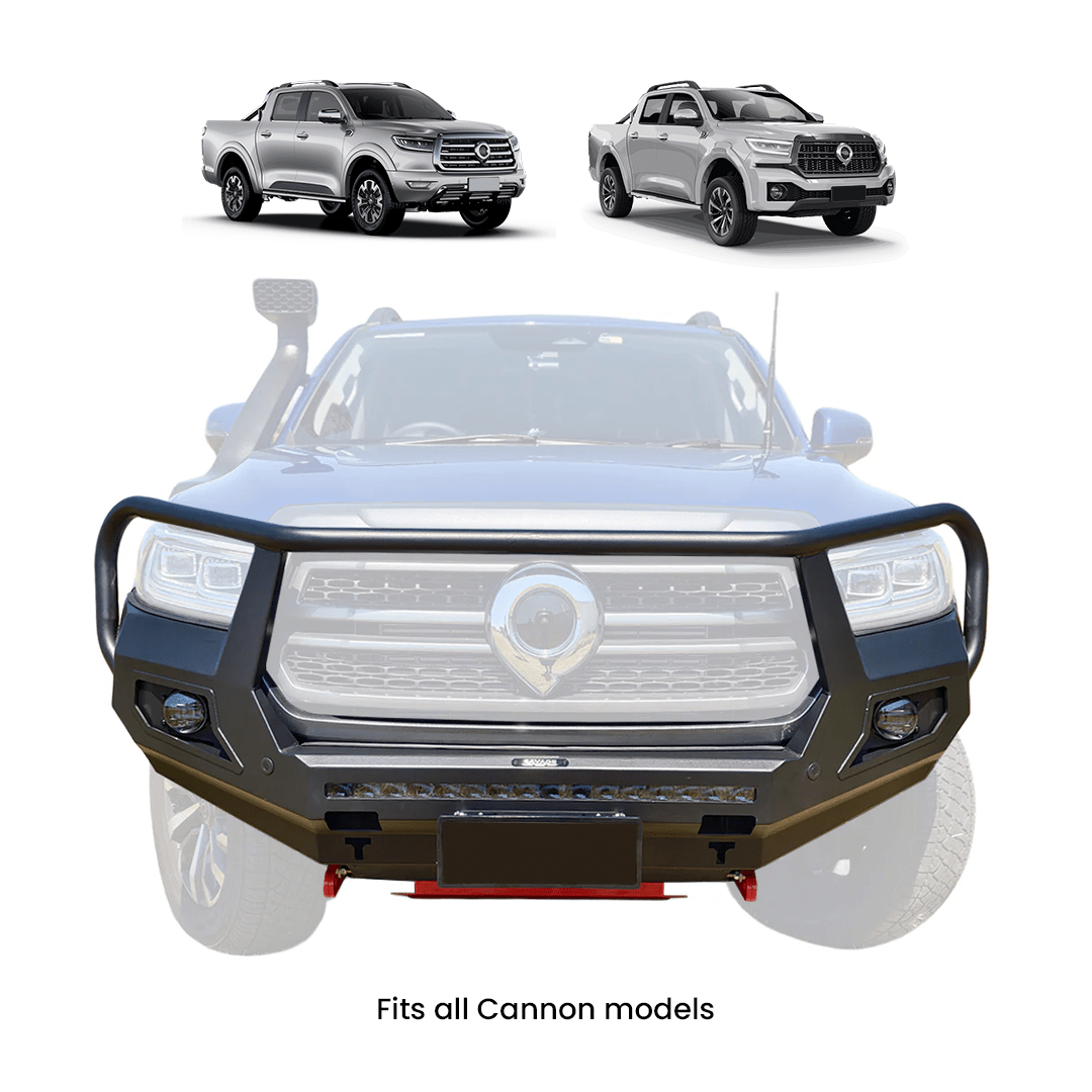 GWM CANNON BEAST HOOPED BULL BAR 2020-2026 FITS ALL MODELS 2.0L/2.4L-Let us help you explore your 4x4 with us Noxfun