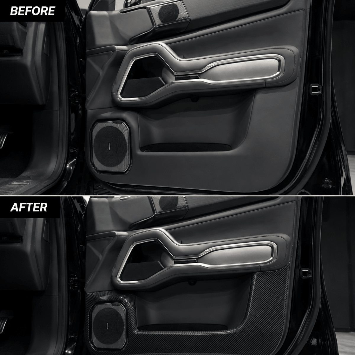 CARBON SERIES DOOR CARD SCUFF PROTECTORS  DENZA B8 2026+-Let us help you explore your 4x4 with us Noxfun