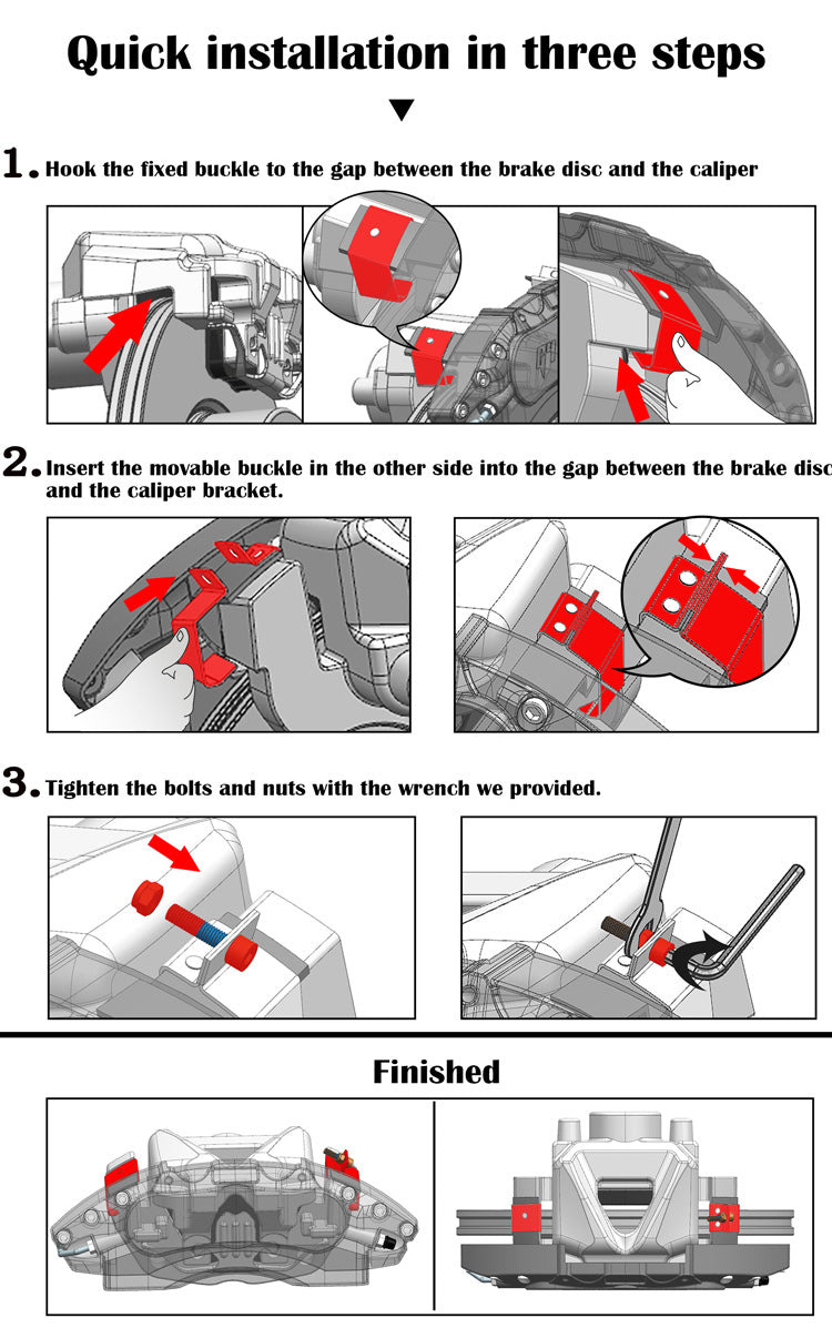 Performance Brake Caliper Covers (4 Pcs)-Let us help you explore your 4x4 with us Noxfun
