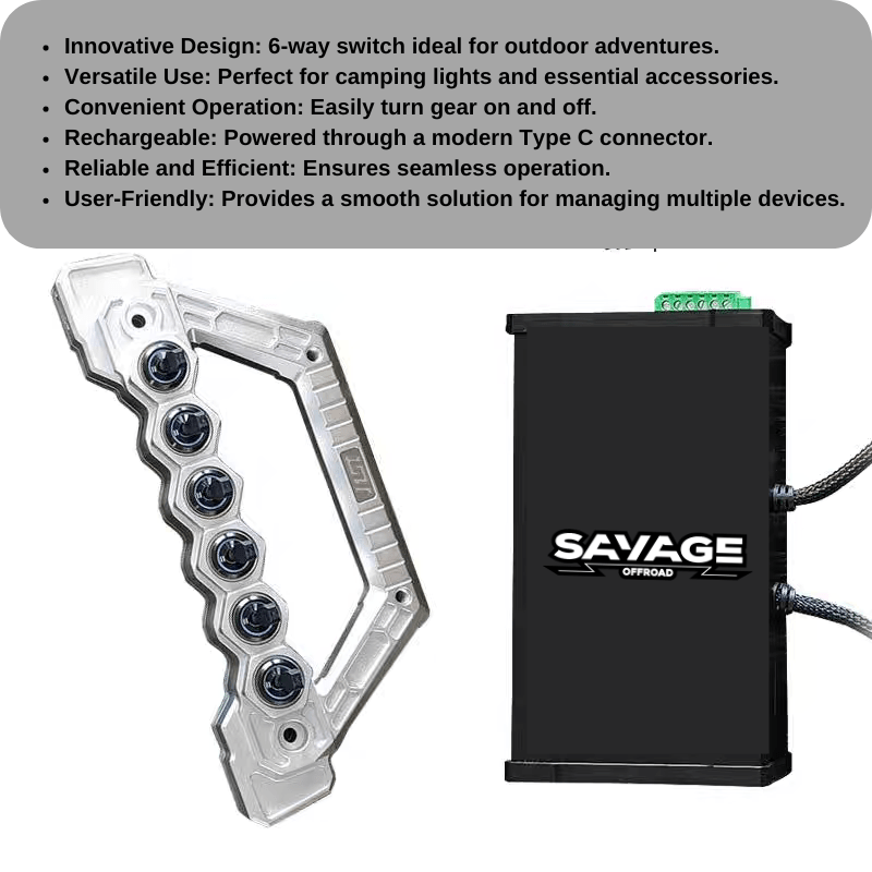 TANK 300 GRAB HANDLE 6 WAY LIGHT SWITCH-Let us help you explore your 4x4 with us Noxfun