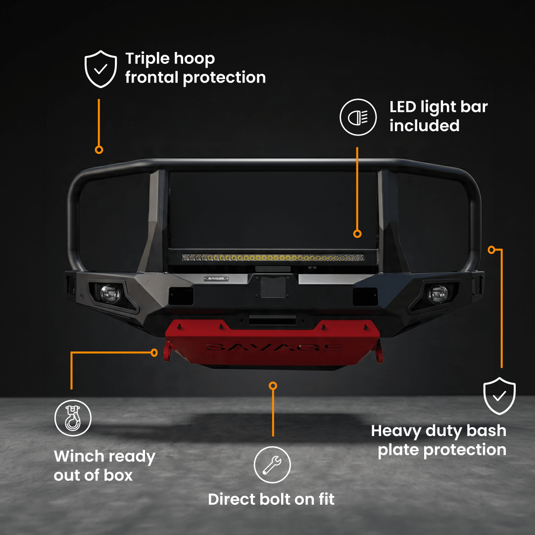 BYD SHARK 6 noxfun ATTACK HOOPED BULL BAR-Let us help you explore your 4x4 with us Noxfun