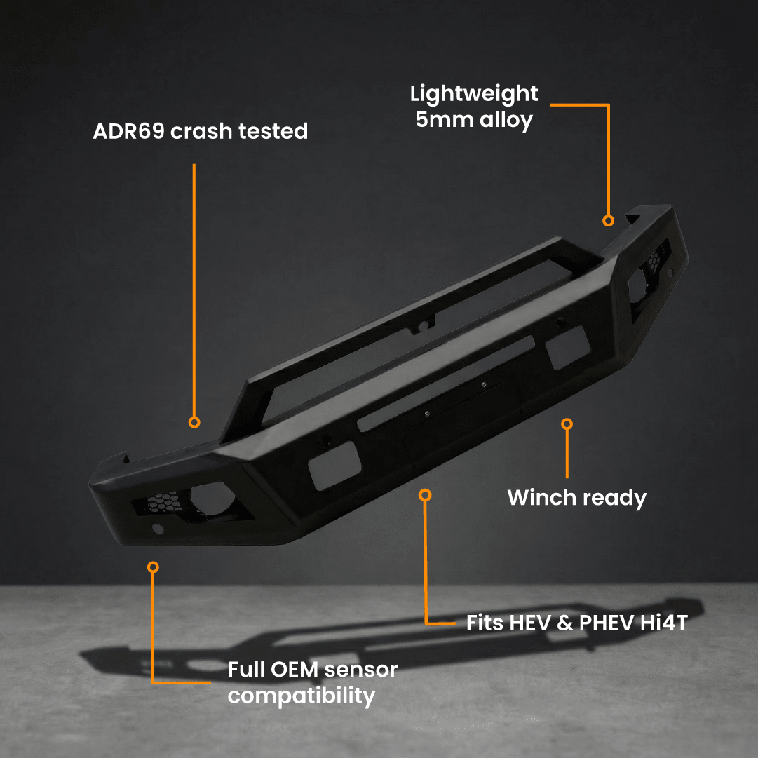 GWM TANK 500 ARMOUR FORGED HOOPLESS BULL BAR-Let us help you explore your 4x4 with us Noxfun