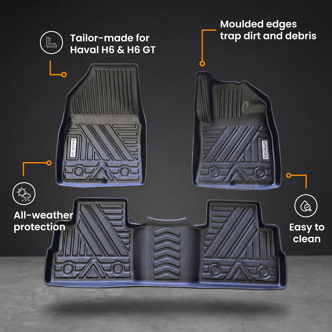 Haval H6 & H6 GT 3D Deep Floor Mats-Let us help you explore your 4x4 with us Noxfun
