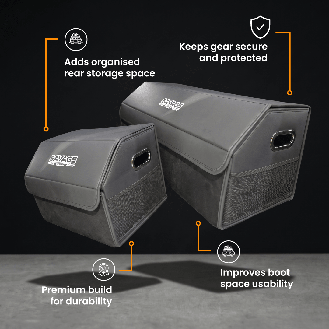 noxfun OFFROAD MODULAR BOOT ORGANISER DENZA B5,B8 & TANK 500-Let us help you explore your 4x4 with us Noxfun