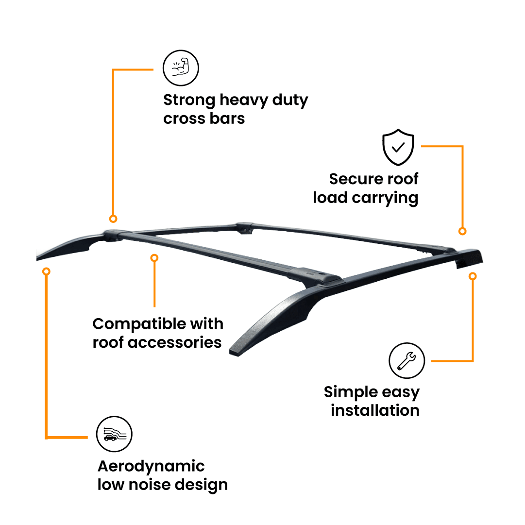 UNIVERSAL ADJUSTABLE ROOF CROSS BARS – FITS BYD SHARK 6, TANK 300-Let us help you explore your 4x4 with us Noxfun