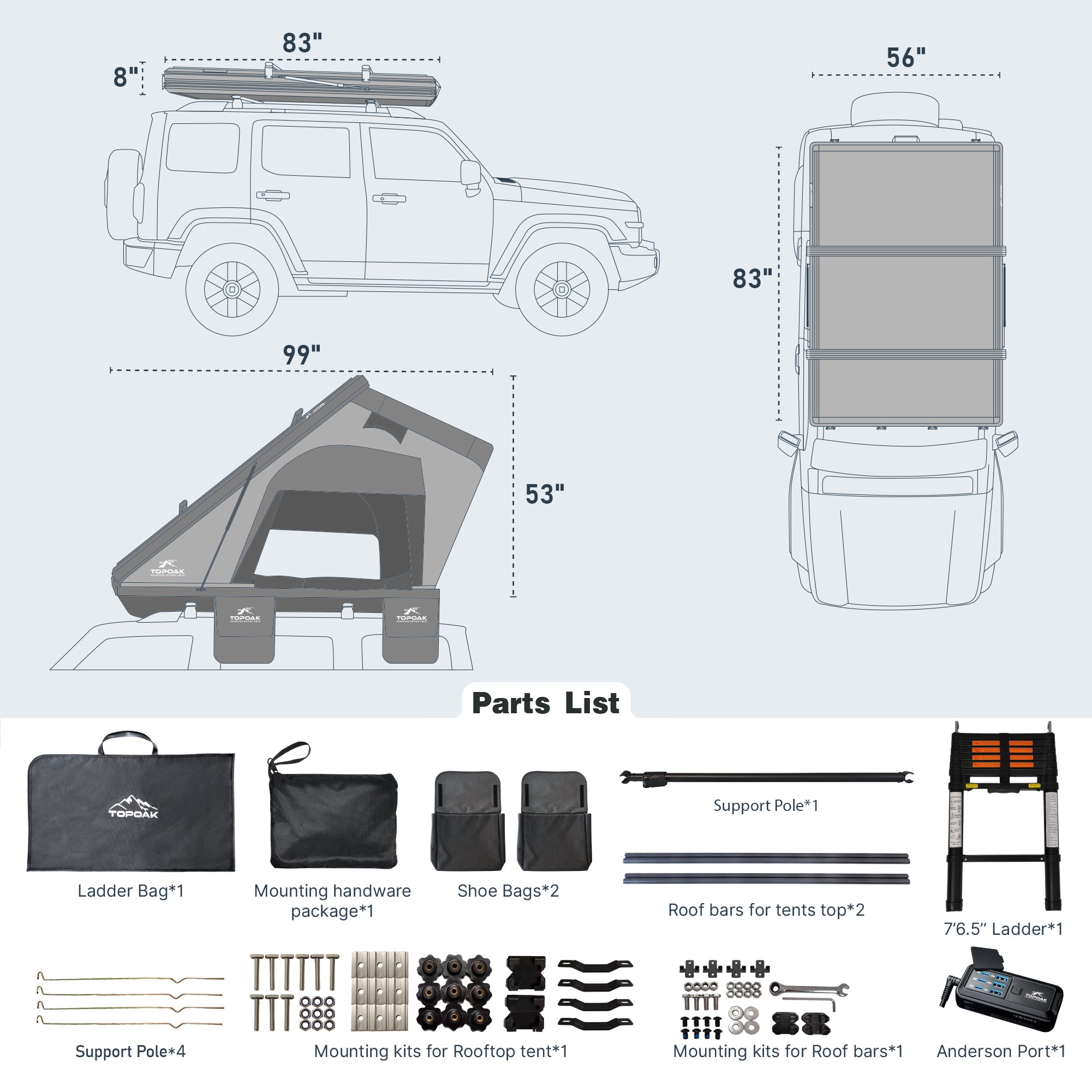 Stellar (Galaxy 2.0) | Rooftop Tent RTT-Let us help you explore your 4x4 with us Noxfun