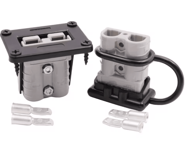 2x 50A ANDERSON PLUGS WITH FLUSH MOUNT & COVERS-Let us help you explore your 4x4 with us Noxfun