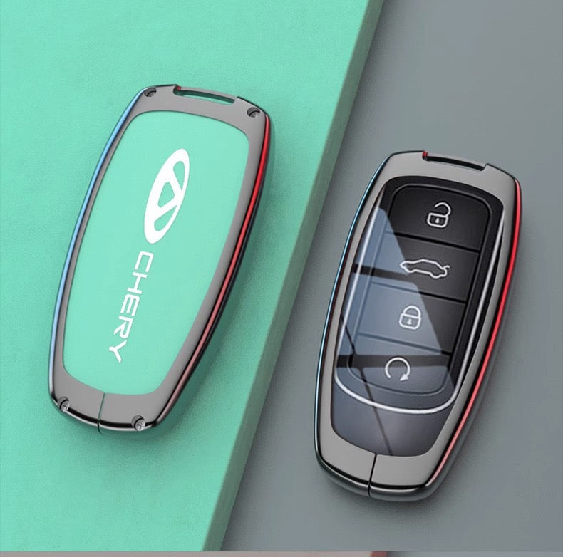 Alloy Leather Chery Car Remote Control Key Holder Case-Let us help you explore your 4x4 with us Noxfun
