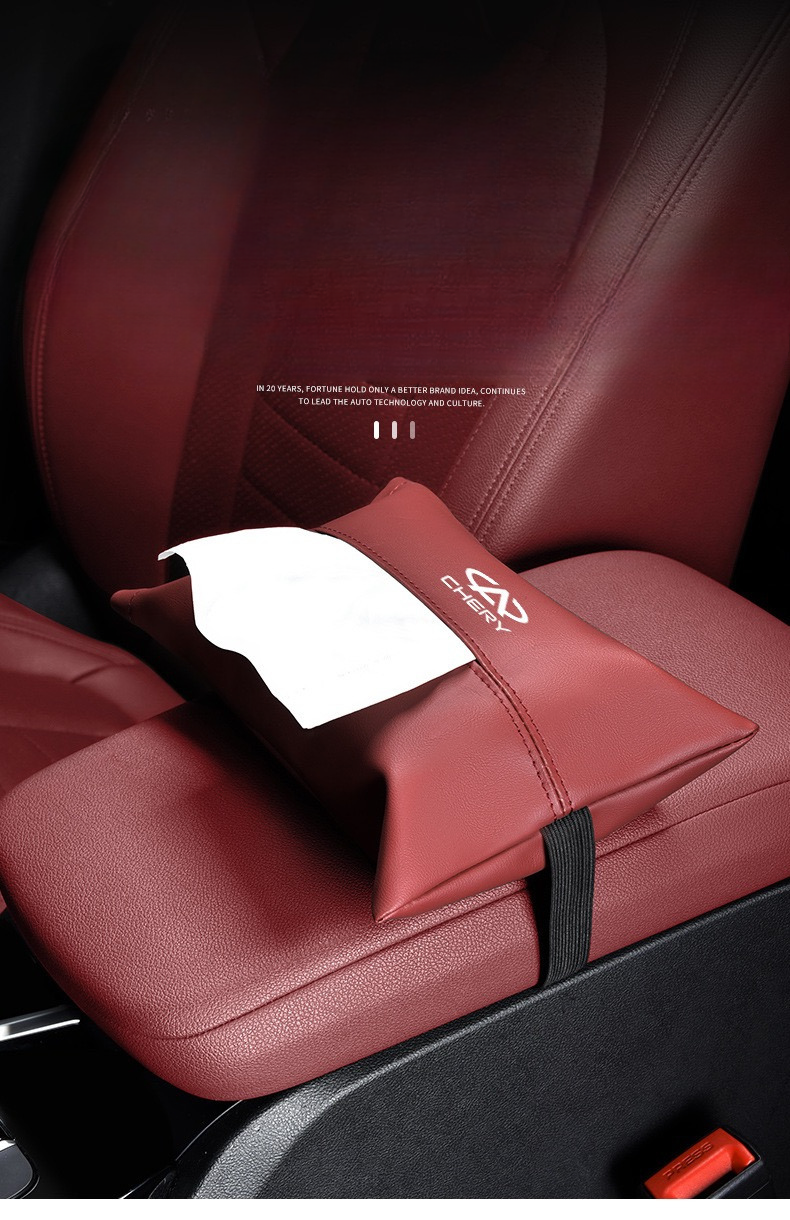 Premium Leather Car Tissue Box For Chery Vehicles-Let us help you explore your 4x4 with us Noxfun