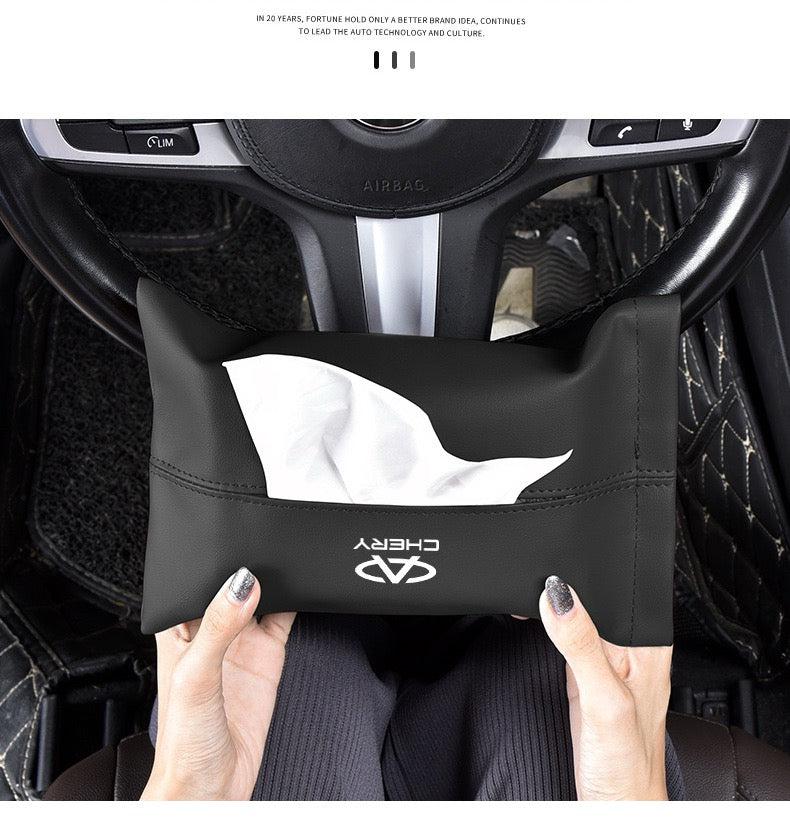 Premium Leather Car Tissue Box For Chery Vehicles-Let us help you explore your 4x4 with us Noxfun
