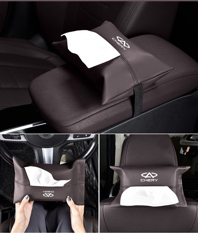 Premium Leather Car Tissue Box For Chery Vehicles-Let us help you explore your 4x4 with us Noxfun