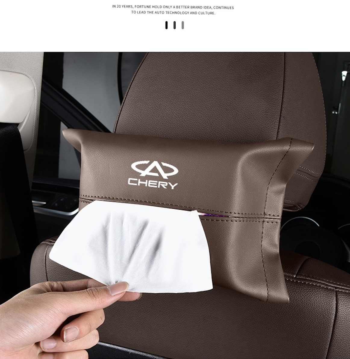 Premium Leather Car Tissue Box For Chery Vehicles-Let us help you explore your 4x4 with us Noxfun