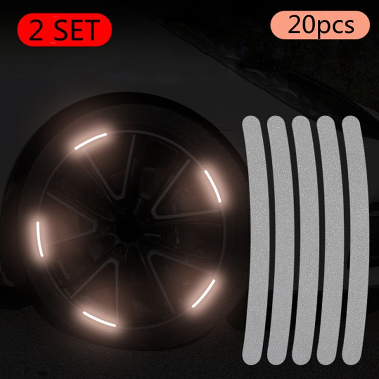 Fluorescent Wheel Reflective Stickers For Car Rims-Let us help you explore your 4x4 with us Noxfun