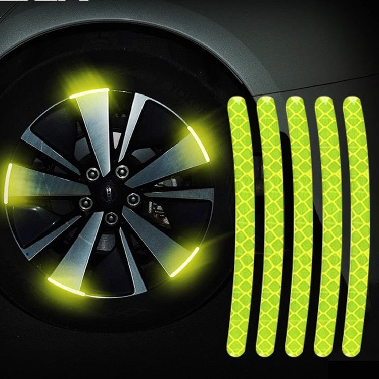 Fluorescent Wheel Reflective Stickers For Car Rims-Let us help you explore your 4x4 with us Noxfun