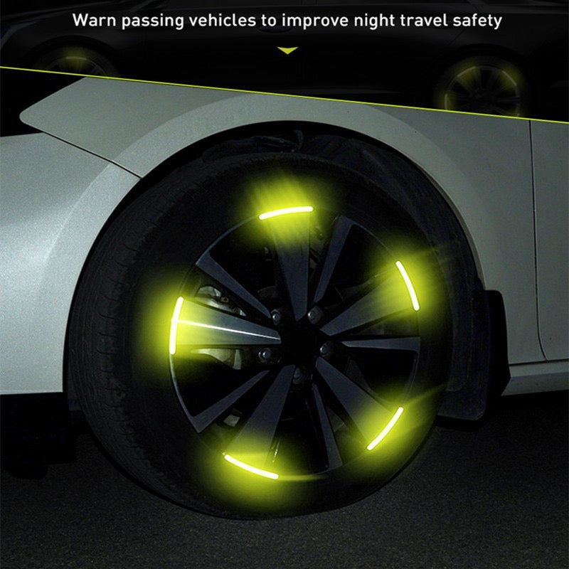 Fluorescent Wheel Reflective Stickers For Car Rims-Let us help you explore your 4x4 with us Noxfun