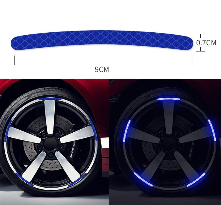 Fluorescent Wheel Reflective Stickers For Car Rims-Let us help you explore your 4x4 with us Noxfun