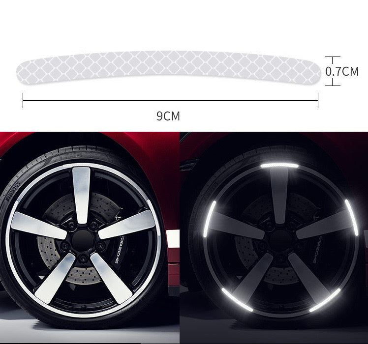 Fluorescent Wheel Reflective Stickers For Car Rims-Let us help you explore your 4x4 with us Noxfun