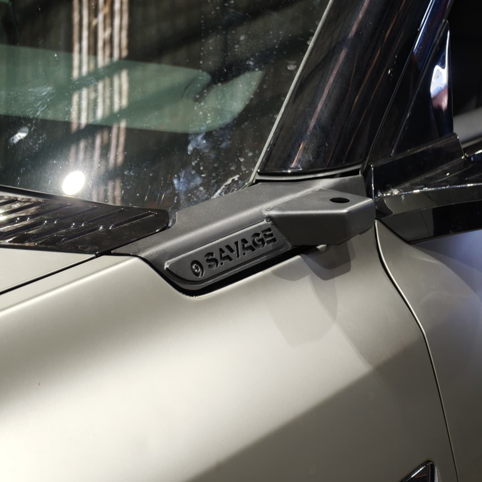 DENZA B8 UHF ANTENNA MOUNT STAINLESS STEEL POWDER COATED BLACK-Let us help you explore your 4x4 with us Noxfun