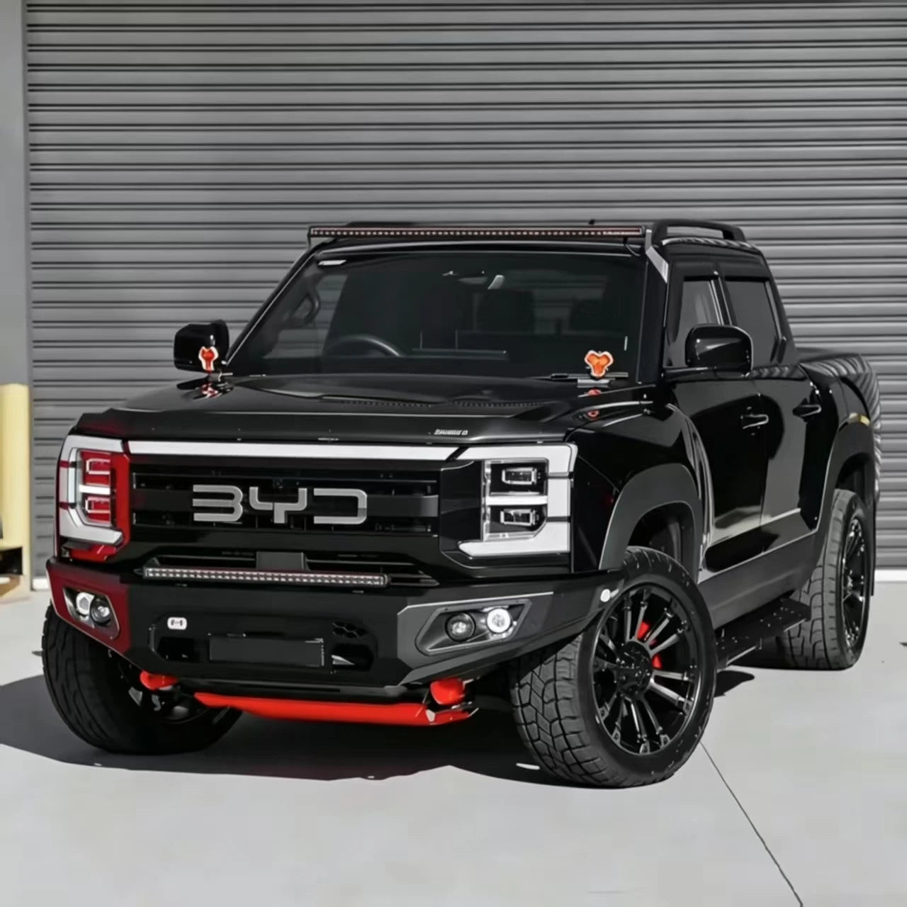 BYD Shark 6 Bull Bar | Steel Front Bumper with LED Lights & Winch Mount-Let us help you explore your 4x4 with us Noxfun